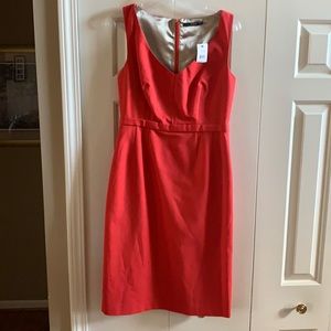 Tahari red/orange dress. Women’s Size 8.